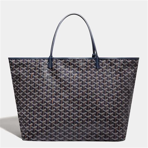 goyard st louis gm navy|goyard st louis gm size.